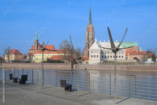 Cityscape of beautiful Wroclaw, Poland