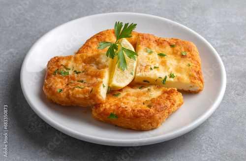 Saganaki is a Greek delicacy of fried cheese.