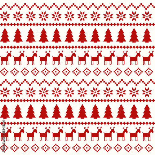 Christmas Nordic Seamless Pattern