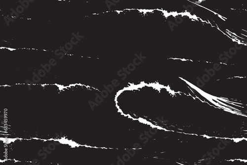 water wave black texture vector illustration, black and white wave texture