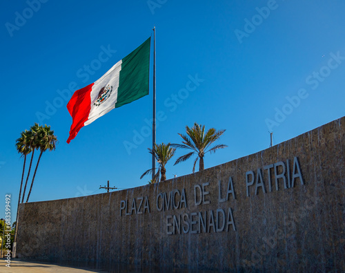 Plaza Civica de la Patria or Civic Square of the Homeland in Ensenada, Mexico