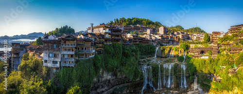 Village on China Waterfall-Furong Town