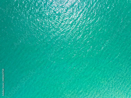 Sea surface ocean waves background,Top view ocean sea water texture background