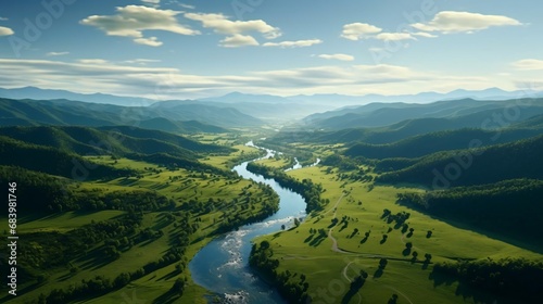 a river running through a valley