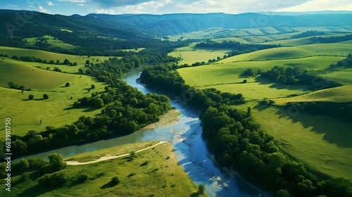 a river running through a valley