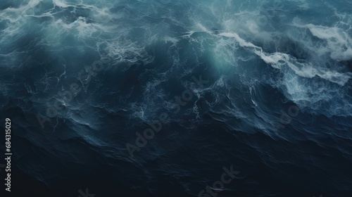 stormy sea waves, dark atmosphere 