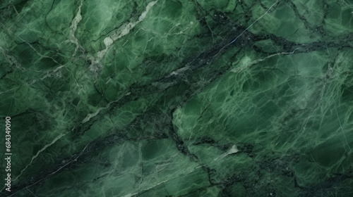 Rich emerald green marble texture with intricate black veins.