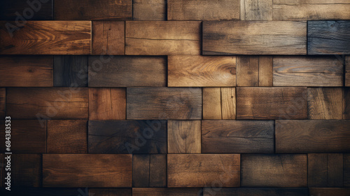 Intricate Wooden Parquet Texture for Elegant Wallpaper Background