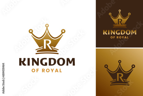 Kingdom of Royal Logo suggests a logo design fit for regal, majestic brands. It's ideal for luxury, heritage, and high-end businesses seeking a powerful, distinguished visual identity.