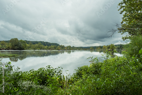 Potomac River near Washington, D.C., on a cloudy day.
