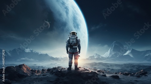 Astronaut on an Alien Planet