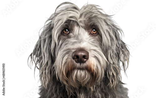 Bergamasco Dogs Hardy Herders Isolated on a Transparent Background PNG
