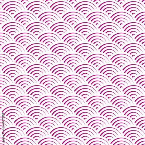 Pattern sea wave purple or purple arc
