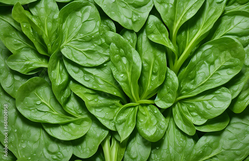 close up of green spinach as a background