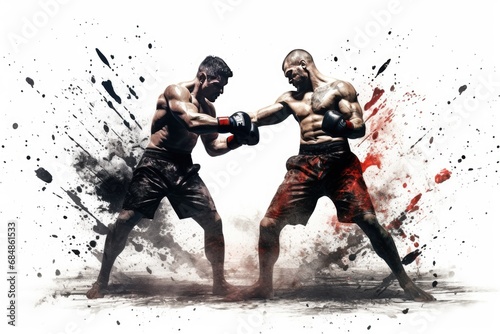 MMA Boxers fighters in fights without rules