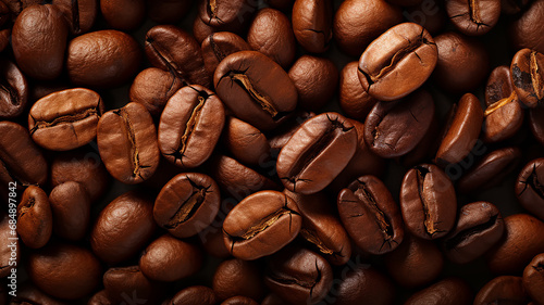 coffee bean texture, arabica background, fresh roasted black coffee beans