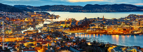 Bergen city panorama