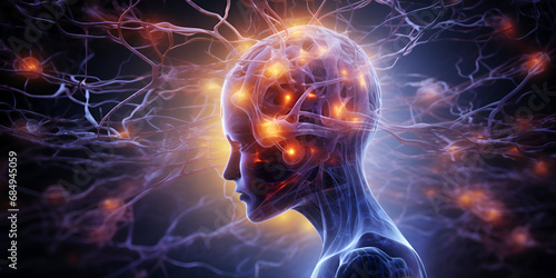 Mental health concept alzheimer and epilepsy disorder stress and migraine seizure brain Brain Health Spectrum: Understanding Disorders and Stress 
