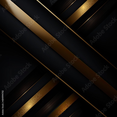 Abstract background of black and gold stripes diagonal