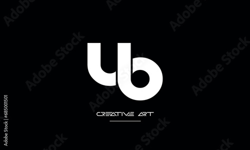 BU, UB, B, U abstract letters logo monogram