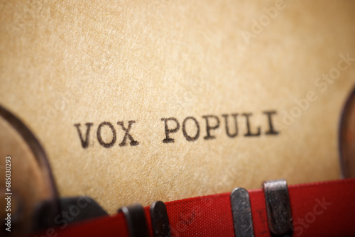 Vox populi phrase