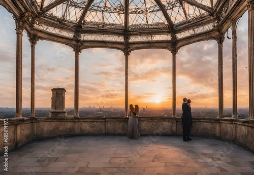 Rooftop Romance: Alexandra Palace Views at Sunset