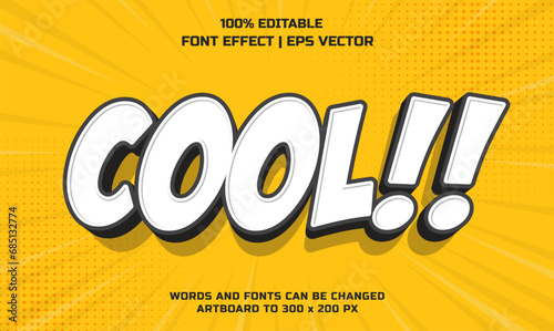Cool 3d editable vector text style effect