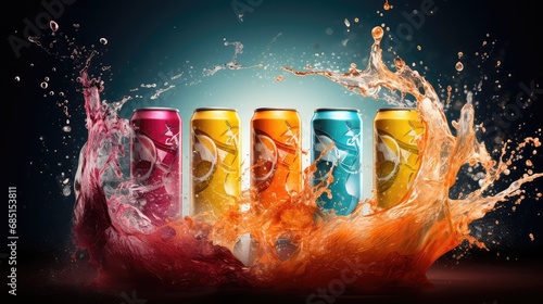 background beverage energy drink energetic illustration lifestyle person, young adult, study can background beverage energy drink energetic