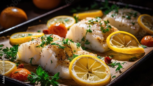 cod fish healthy food baked illustration nutrition omega, 3 sea, diet delicious cod fish healthy food baked