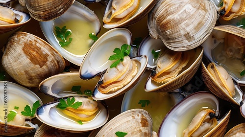 shell clams seafood food steamed illustration lemon sea, restaurant table, black cuisine shell clams seafood food steamed