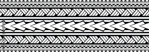 Polynesian tattoo design. Polynesian tattoo tribal designs. Samoan tattoo tribal band.