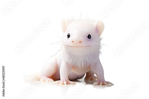 Axolotl Regenerative Marvel on a White or Clear Surface PNG Transparent Background