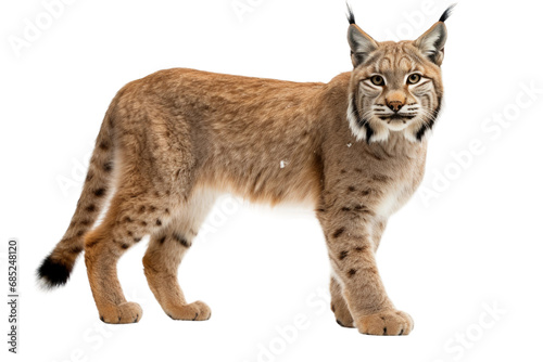 Lynx Silent Stalker on a White or Clear Surface PNG Transparent Background