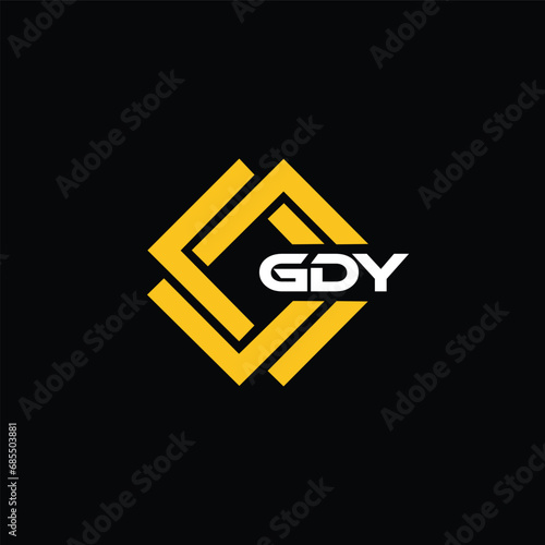 GDY letter design for logo and icon.GDY typography for technology, business and real estate brand.GDY monogram logo.