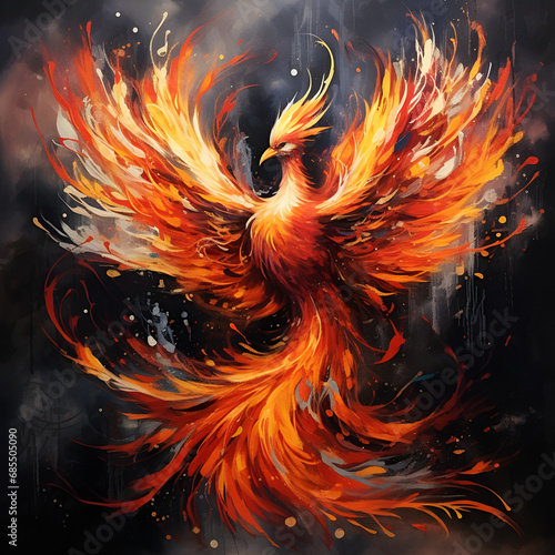Artistic Style Phoenix Painting Drawing Artworks 