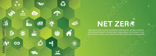 Net zero and carbon neutral concept. carbon neutral and net zero concept. natural environment A climate-neutral long-term strategy greenhouse gas emissions 