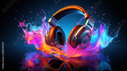 Colorful Music Background