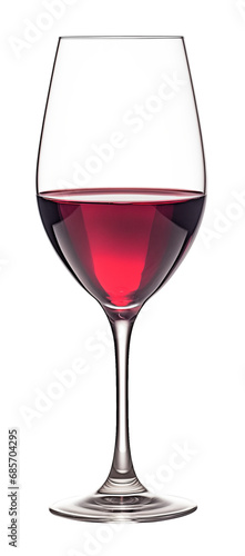 Wine Glass Isolated on Transparent Background 