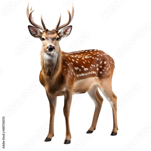 deer png. Deer isolated png. Brown deer looking into the camera. Cervidae png. True deer png