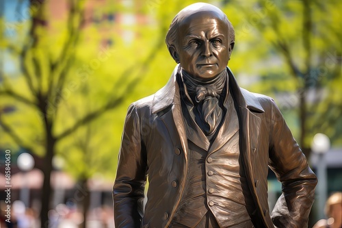 John Quincy Adam statue, the 6th President of the United States.