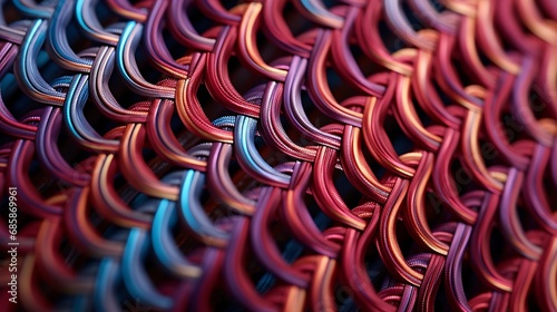Extreme close-up of fabric weaves or fibers