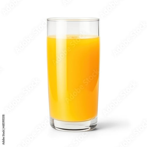 glass of fresh orange juice isolate 