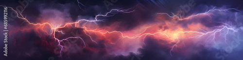 beautiful abstract lightning banner