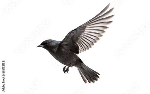 Storm Petrel Bird travel Isolated on a Transparent Background PNG.