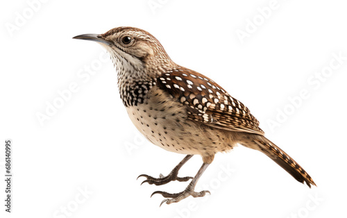 Song Thrush Bird Melodic Minstrel Isolated on a Transparent Background PNG.