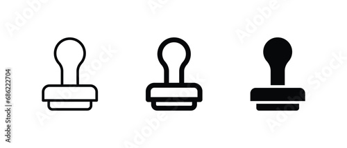 Stamp icon vector illustration for web, ui, and mobile apps