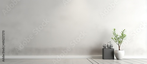 White modern room interior with empty wall mockup ing