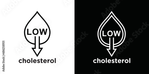 Low cholesterol Icon Template. Metabolic Syndrome Symptoms. Low HDL Cholesterol.