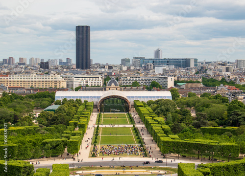 Le champs de mars à Paris, France