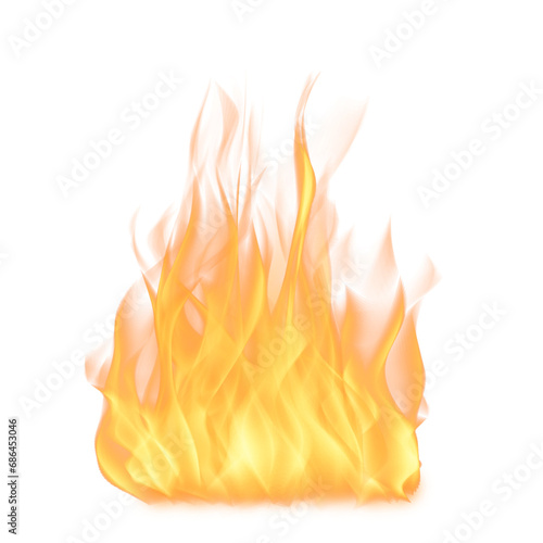 fire effect with transparent background